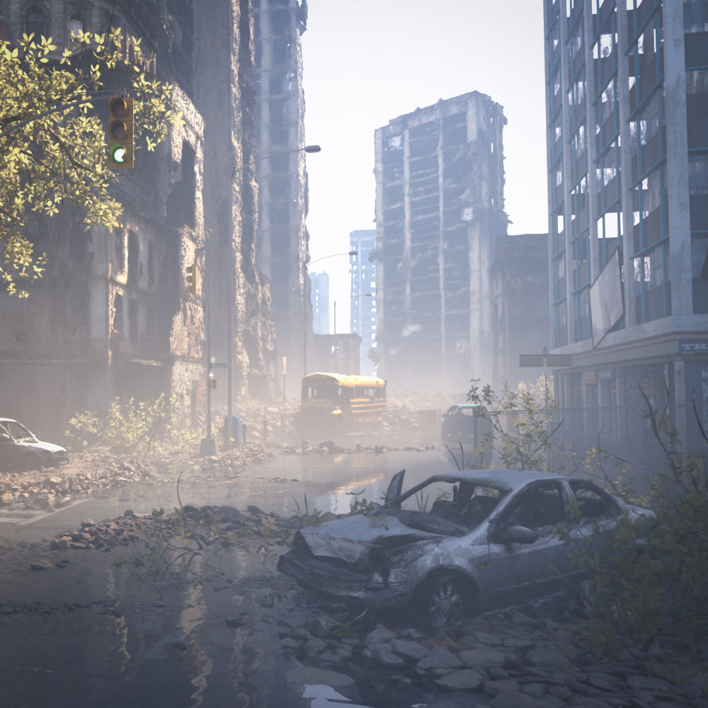 Zone 47: The Last City - Post Apocalyptic Scene  - DAZ Studio