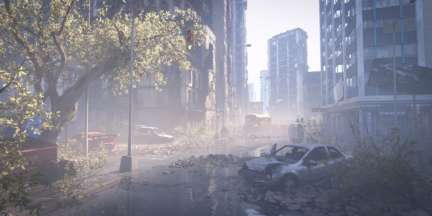 Zone 47: The Last City - Post Apocalyptic Scene  - DAZ Studio