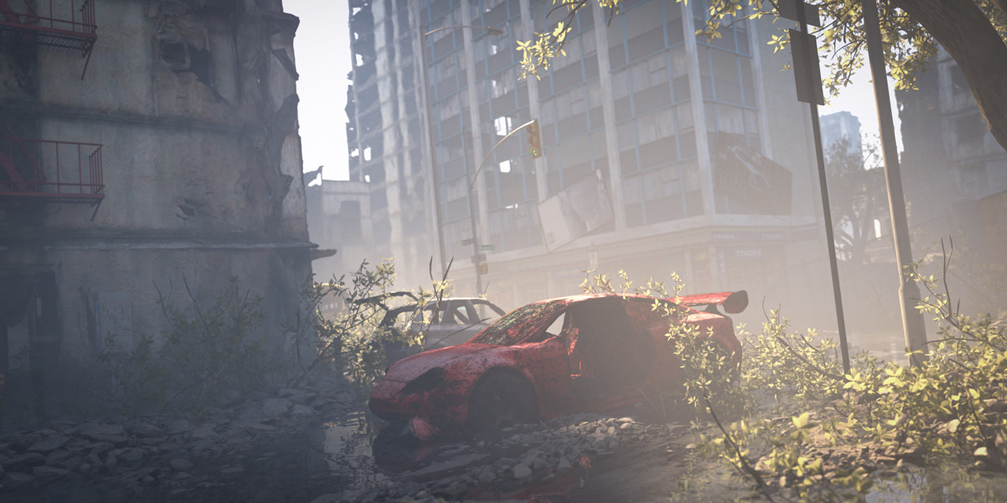 Zone 47: The Last City - Post Apocalyptic Scene  - DAZ Studio