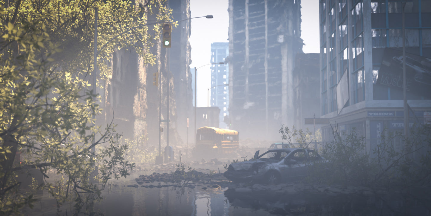 Zone 47: The Last City - Post Apocalyptic Scene  - DAZ Studio