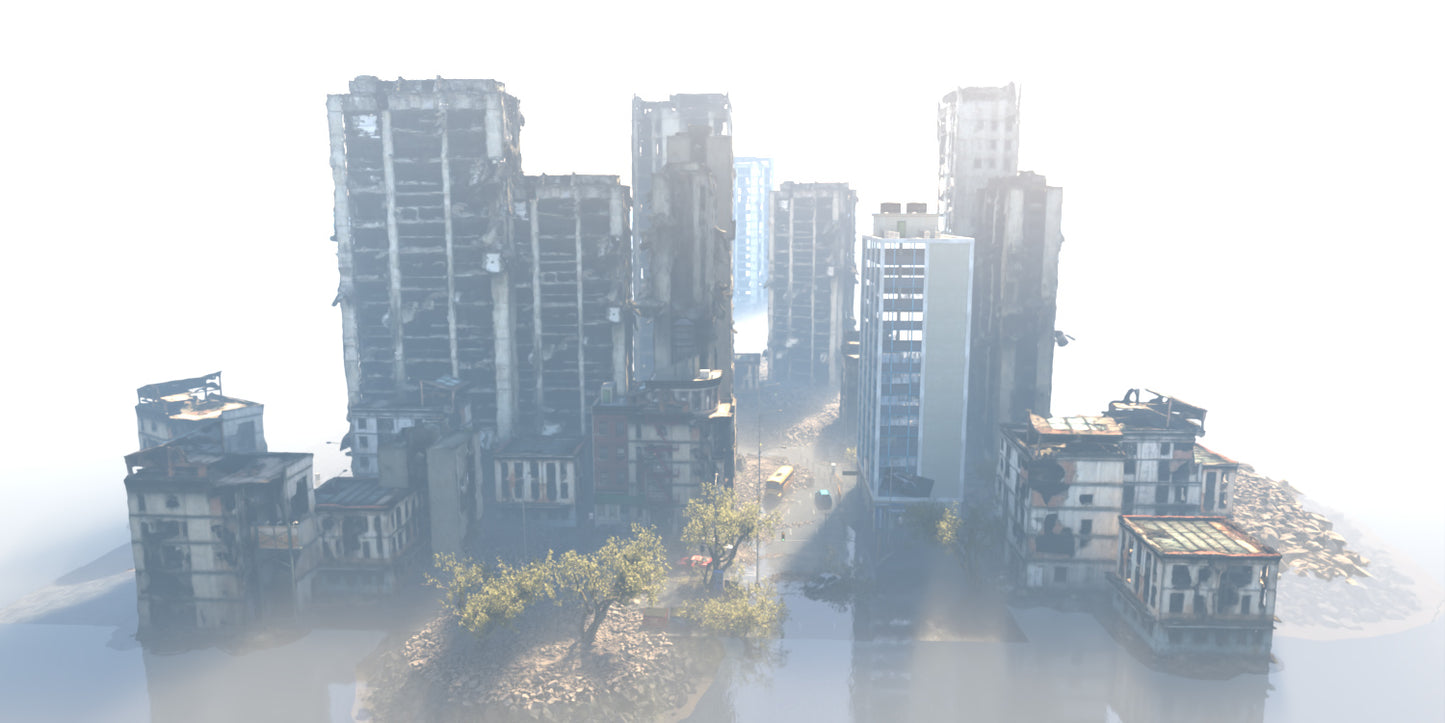 Zone 47: The Last City - Post Apocalyptic Scene  - DAZ Studio