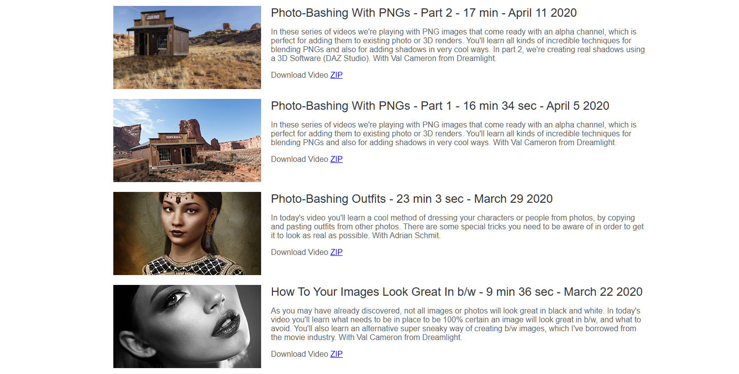 Super 3D Art Quick Start - Level 3 - Master Membership - 1 Year Access - DAZ Studio Video Tutorials - Dreamlight 3D Store