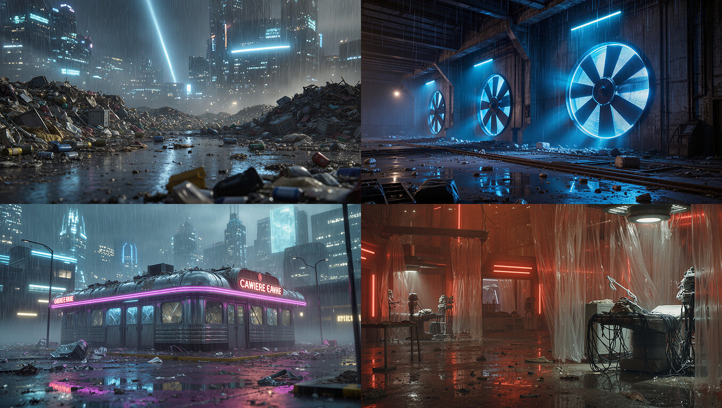 Cinematic Cyberpunk World Pack - 1000 Environments - Broken Neon City