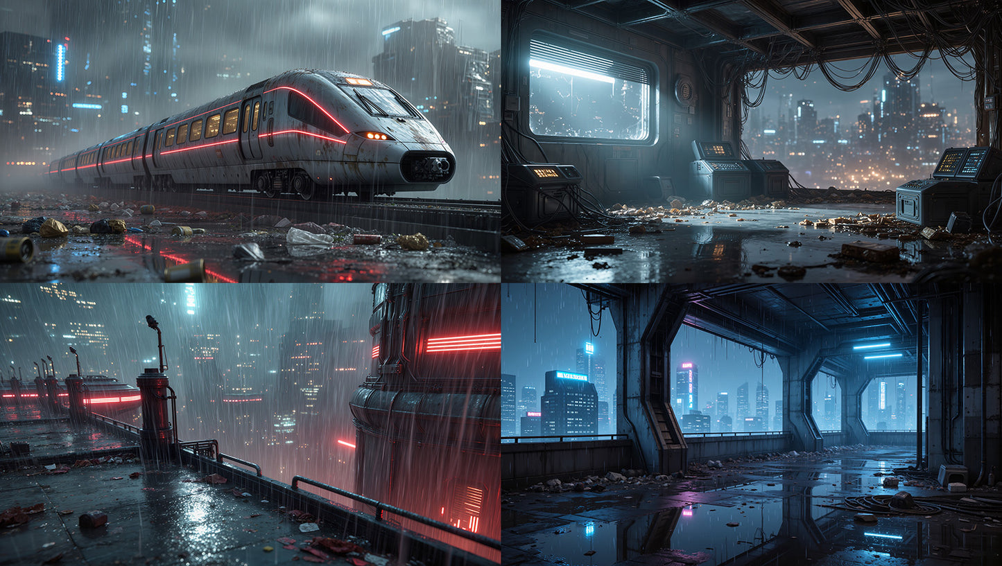 Cinematic Cyberpunk World Pack - 1000 Environments - Broken Neon City
