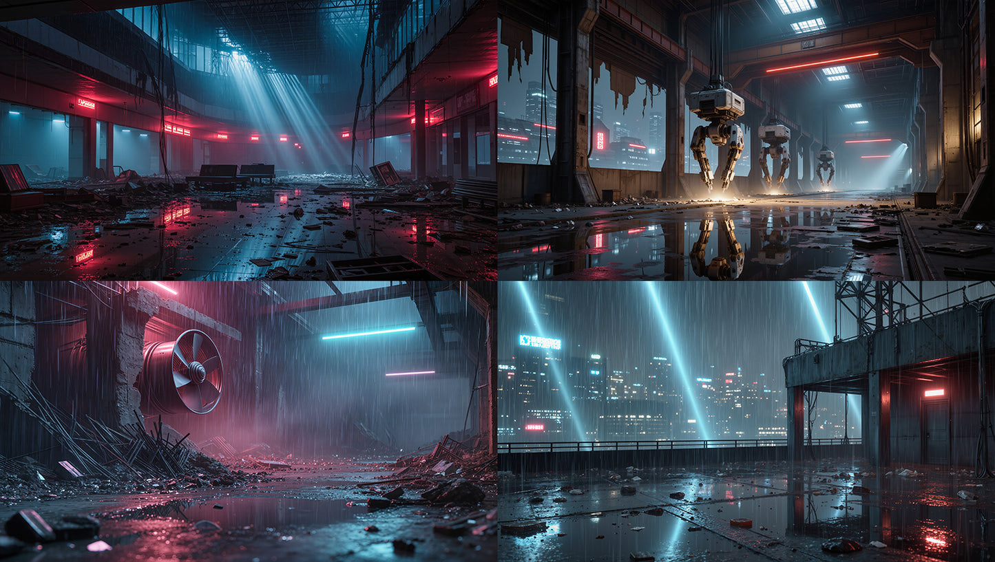 Cinematic Cyberpunk World Pack - 1000 Environments - Broken Neon City