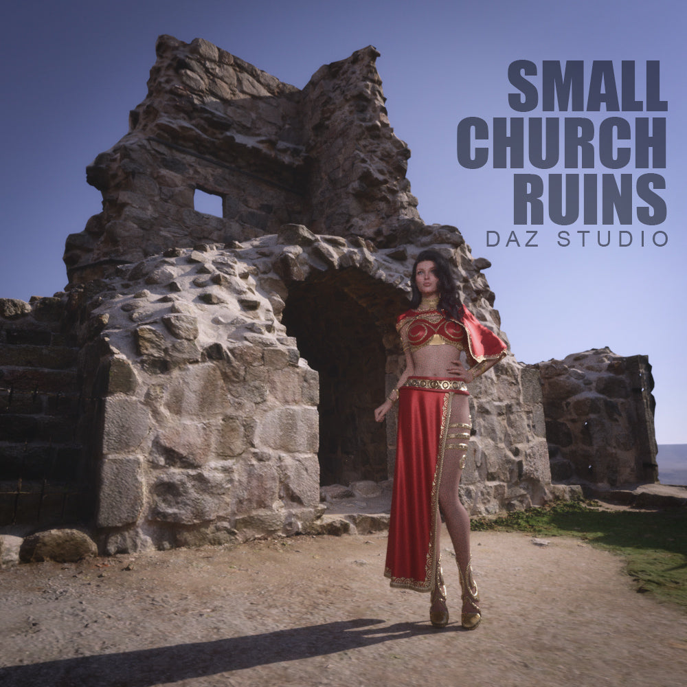 Small Church Ruins - DAZ Studio - Dreamlight 3D Store