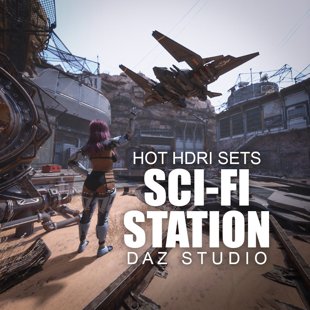 Hot HDRI Sets - Sci-Fi Station - DAZ Studio - Dreamlight 3D Store