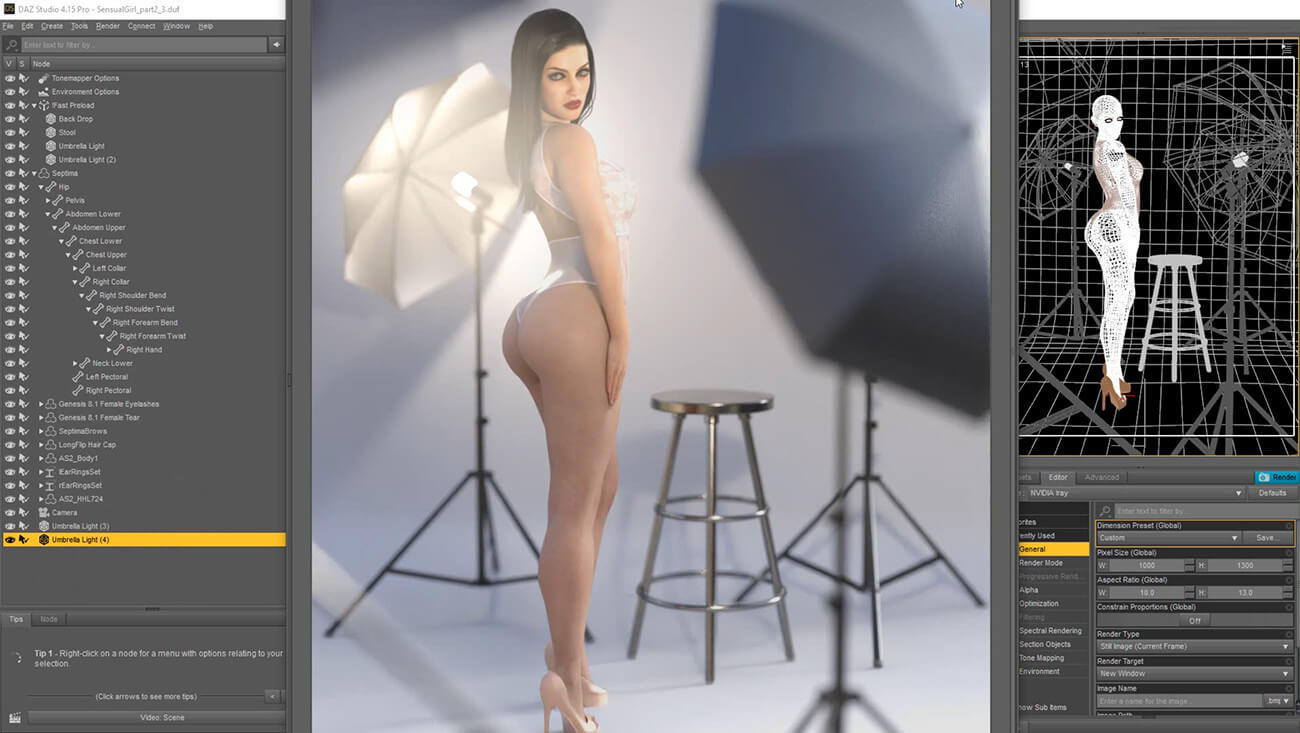 Female Rendering Secrets - 40 DAZ Studio Video Tutorials