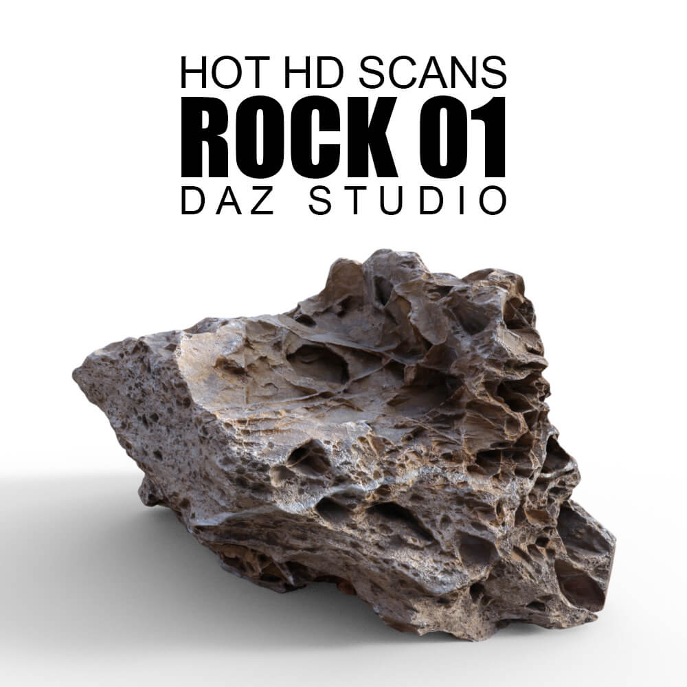 Hot HD Scans - Rock 01 - DAZ Studio - Dreamlight 3D Store