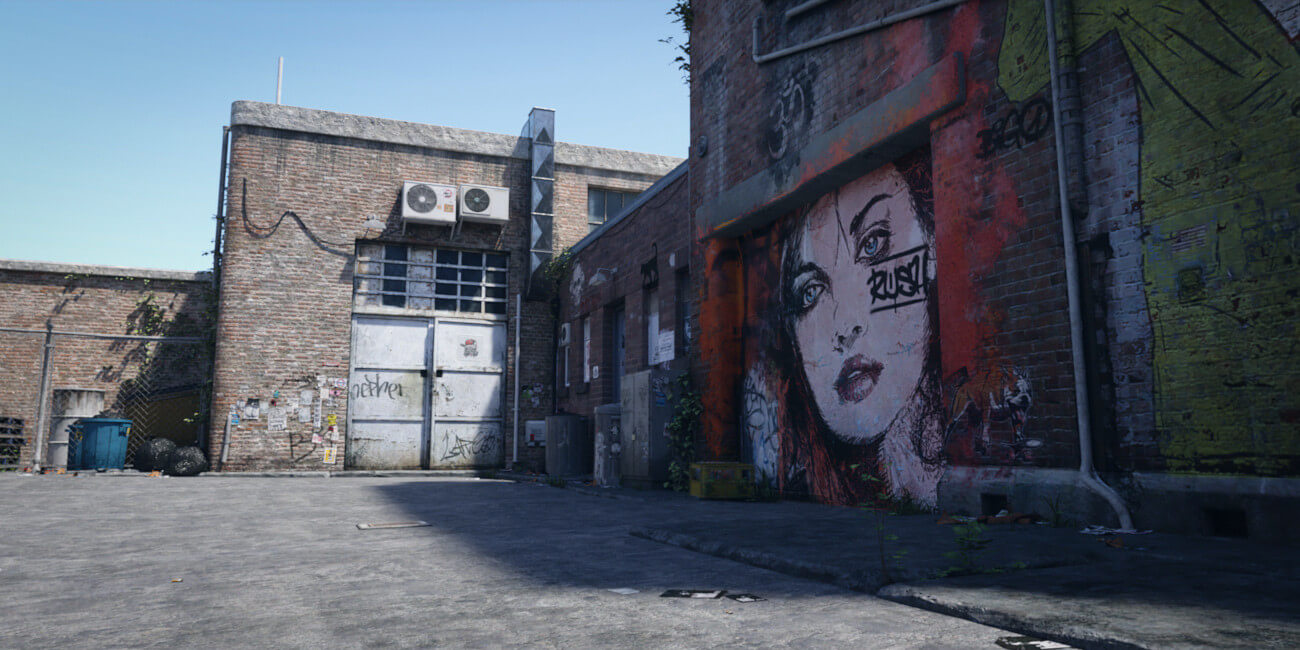 Hot HDRI Sets - Fallen Alley - DAZ Studio - Dreamlight 3D Store