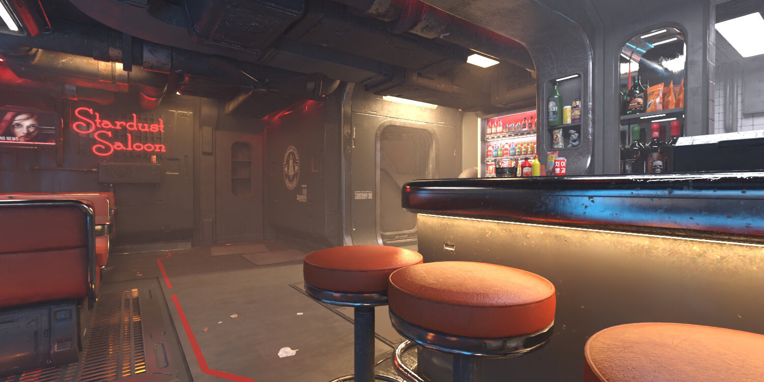 Hot HDRI Sets - Sci-Fi Saloon - DAZ Studio - Dreamlight 3D Store