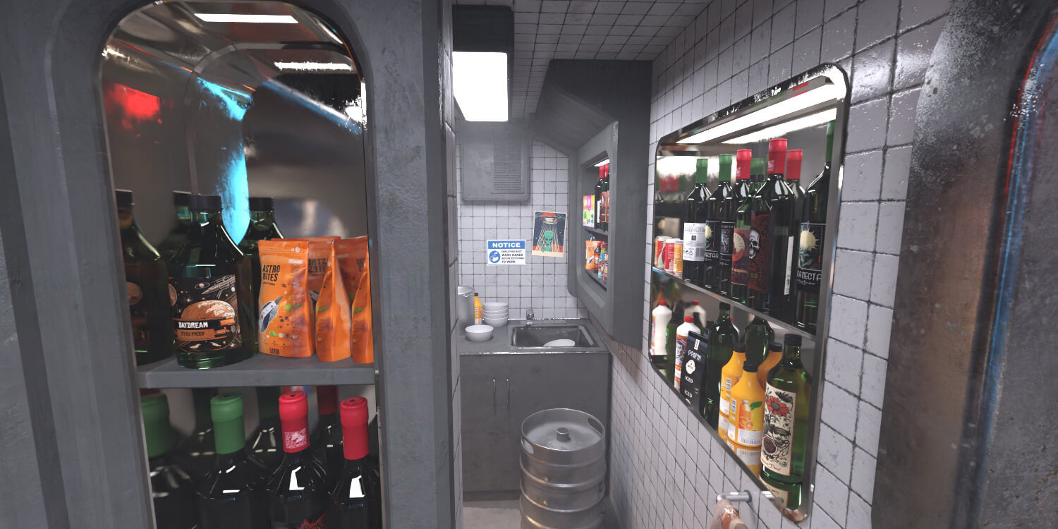 Hot HDRI Sets - Sci-Fi Saloon - DAZ Studio - Dreamlight 3D Store