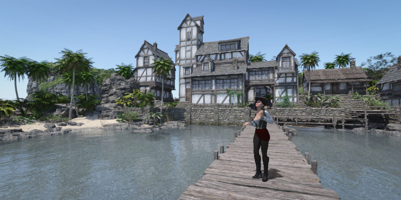 Hot HDRI Sets - Secret Pirates Cove - DAZ Studio - Dreamlight 3D Store