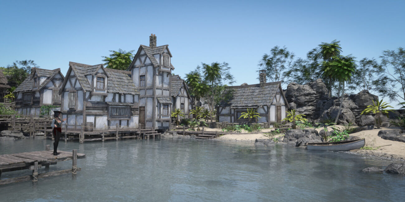 Hot HDRI Sets - Secret Pirates Cove - DAZ Studio - Dreamlight 3D Store