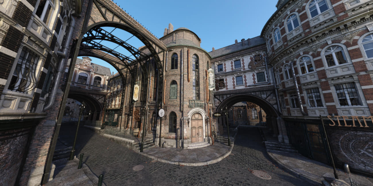 Hot HDRI Sets - Steampunk Streets - DAZ Studio - Dreamlight 3D Store