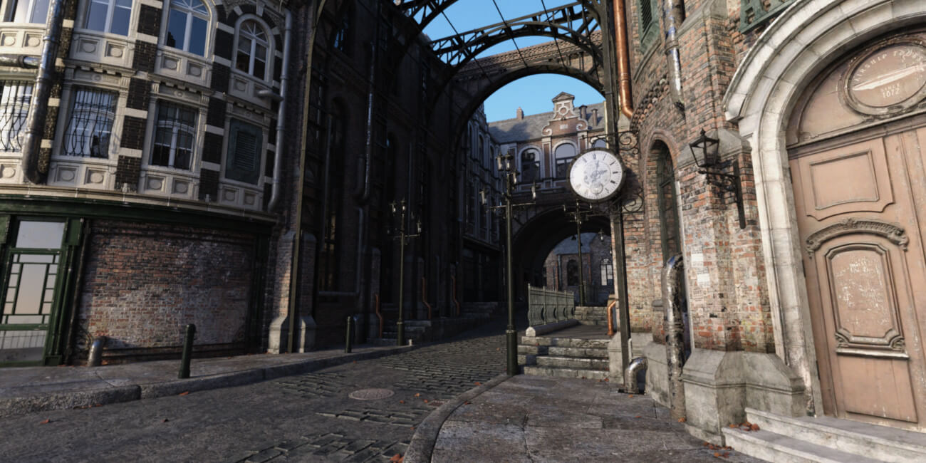 Hot HDRI Sets - Steampunk Streets - DAZ Studio - Dreamlight 3D Store