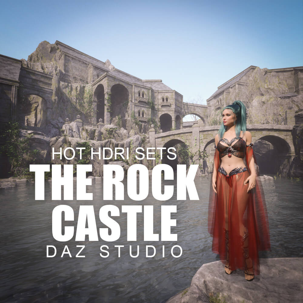 Hot HDRI Sets - The Rock Castle - DAZ Studio - Dreamlight 3D Store