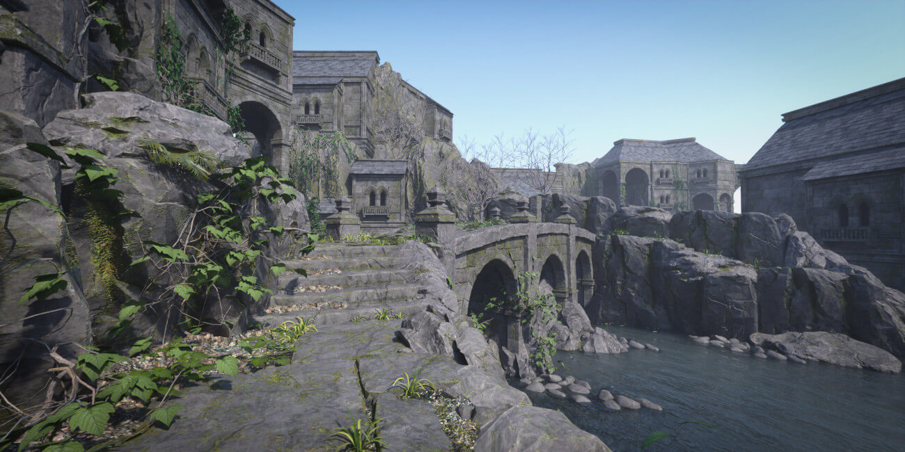 Hot HDRI Sets - The Rock Castle - DAZ Studio - Dreamlight 3D Store