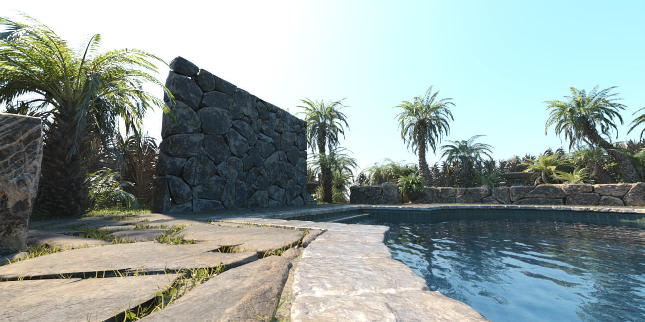 Hot HDRI Sets - Tropical Pool - DAZ Studio - Dreamlight 3D Store