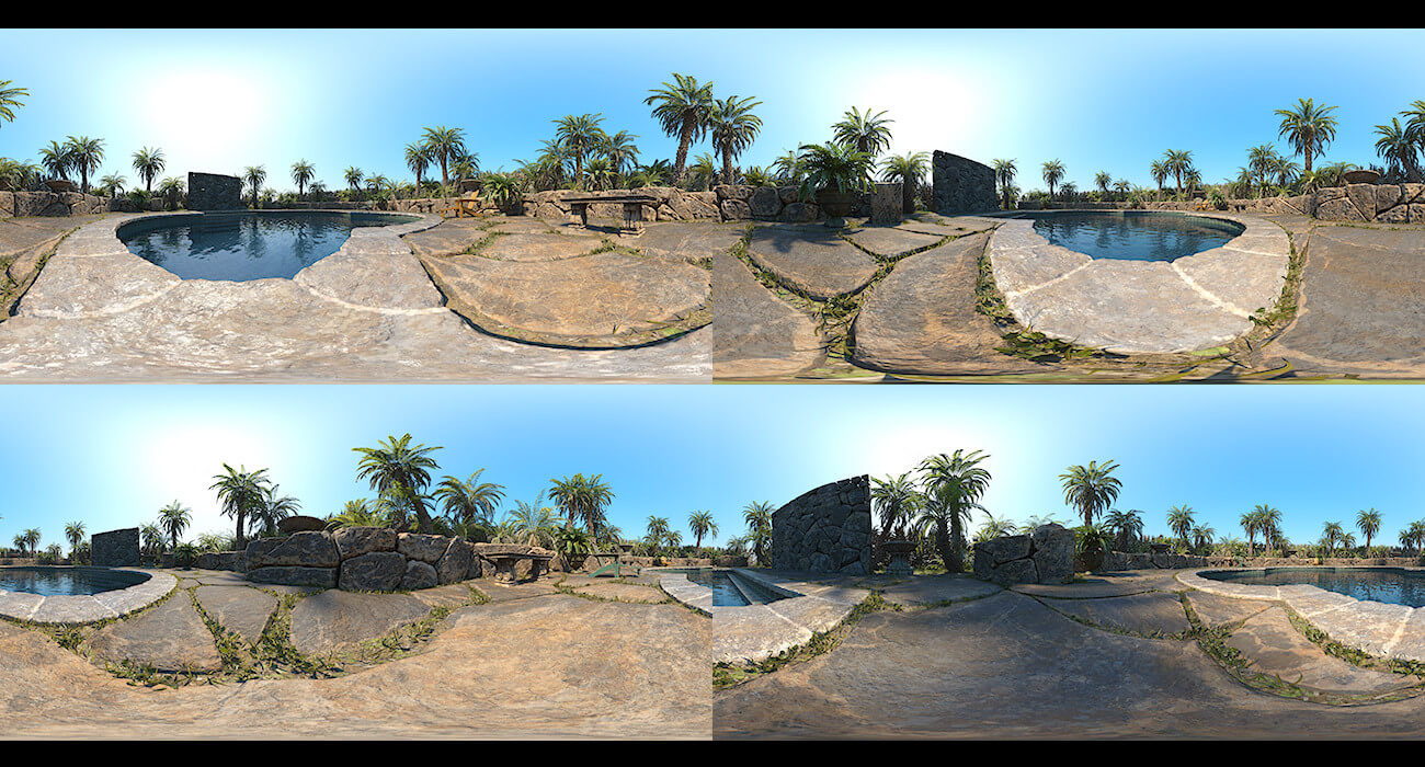 Hot HDRI Sets - Tropical Pool - DAZ Studio - Dreamlight 3D Store