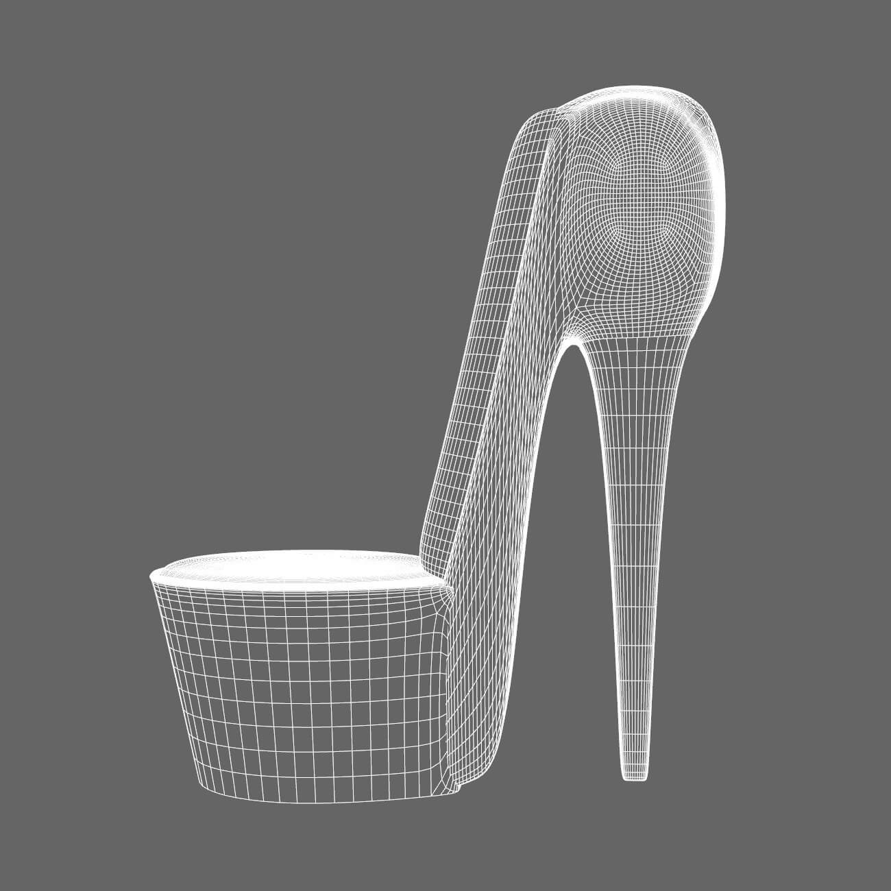 Hot Stiletto Lounge Chair - DAZ Studio - Dreamlight 3D Store