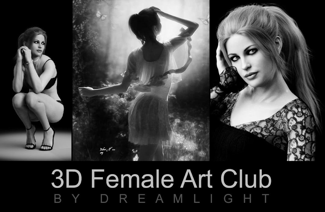 3D Female Art Club - 3 Months - DAZ Studio Training - Video Tutorials - Dreamlight 3D Store